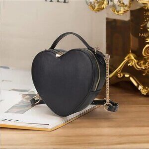 Heart Shape Purse Bag Satchel Crossbody for women Zip Around Shoulder Bag
